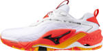 Mizuno Wave Stealth Neo 2 White/Fiery Coral 2/Citrus Férfiteremcipő EUR 44, 5