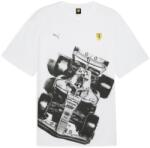 PUMA Férfi szabadidő rövid ujjú pólók Puma FERRARI PREMIUM TEE fehér 632746-04 - XL