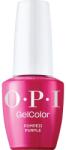 OPI Vegán és Hema-mentes OPI Gel Color féltartós körömlakk, Pompeii Purple, 15 ml