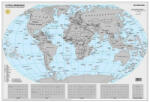Stiefel Kaparós Világtérkép, 84x57 cm, STIEFEL, A Föld országai, arany bevonat (VTSKF) (347477P+)