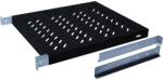 ASSMANN Accesoriu server Digitus shelf for 483 mm (19") cabinets, 600 mm deep, black, 1 height unit (DN-97645)
