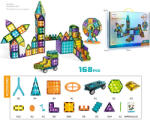 Mamido Set de construcție magnetic 168 piese Diamant 4D MT1238 Jucarii de constructii magnetice