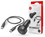 Hama Autós töltő USB-C + kábel 25W fekete (4047443489548)