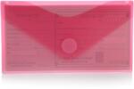 Office Box Plic Dl plastic Office box, prindere tip arici, in V, rosu FR90546