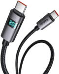 Mcdodo Cablu, Type-C la Type-C, Afisaj LED, 100W, Fast Charging, 1.2m - Mcdodo (CA-5610) - Black (KF2359145) - vexio