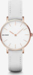 Millner Ceas de dama Millner Mini White Leather Alb-Roz (bsw-8425402504819) Ceas