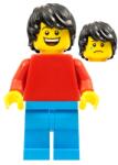 LEGO® Minifigurină pln192 - Barbat cu bluza rosie (pln192)