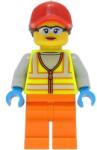 LEGO® City Minifigures cty1467 - Fata cu vesta reflectorizanta (cty1467)