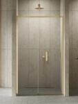NEW TRENDY Prime Gold Brushed uși de duș 150 cm culisantă auriu periat/sticlă transparentă D-0794A (D0794A)