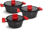 Zwieger Obsidian Edénykészlet - 6 részes, Fekete/Piros