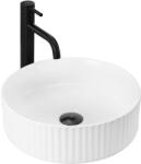 Rea delia lavoar 36x36 cm rotund de blat alb luciu REA-U0601 (REAU0601)