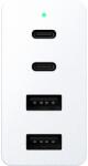 Razer 2X USB Type-C / 2X USB Type-A Gan Hálózati Töltő - 130W, Fehér (RC2101700200R3M1)