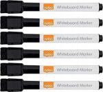 Nobo 2mm Táblamarker készlet - Fekete (6 db / csomag) (2104184) (2104184)