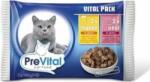 PreVital Alutasakos Macskaeledel 4x 100g ( 2db Csirke, 2db Borjú) (45776648) (45776648)