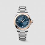 Longines CONQUEST Acél és 18 Karát Pink Arany Automata Karóra (Ø 34.00 mm) (L3.430.5.92.6)