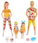 Teddies Păpușă cu băiețel 30cm cu copii 2buc - familie cu accesorii (TD00800692) Figurina