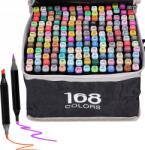 Extralink Alkoholos Markerkészlet, 168 Szín, Kétvégű (MARKERY 168SZT) (MARKERY 168SZT)