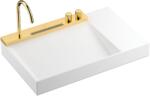 Hansgrohe Avalegra mosdó csappal 78x47.5 cm négyszögletes klasszikus-mosdótálak fehér-arany fényes 22473990 (22473990)