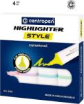 Centropen Szövegkiemelő 1-4, 6mm, vágott hegyű, 6252 pasztell, 4 klf. szín (462520404) (502718) (502718)