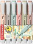STABILO swing cool NatureCOLORS szövegkiemelő 6 db Vésőhegyű Többszínű (201029) (201029)