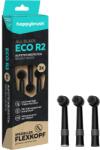 happybrush ECO R2 Elektromos fogkefe Pótfej - Fekete (3db) (HAR2AB) (HAR2AB)
