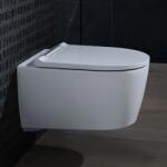 Geberit Capac pentru vas wc, cu inchidere soft close, alb - crom lucios, Geberit One 243.989. 21.2 243.989. 21.2 (243.989.21.2)
