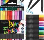  Ecsetirón készlet, FABER-CASTELL "Black Edition", 20 különböző szín (8275601) (8275601)