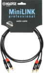 KLOTZ Кабел чинчове-чинчове 0.9м професионален Klotz MiniLink Pro KT-CC090 с позлатени контакти