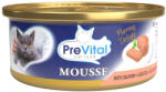 PreVital Mousse konzerv felnőtt macskák számára lazaccal 12x85g