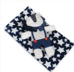 BabyMatex Takaró játékkal Lion Blue 75 x 100 cm (16150-uniw) (16150-uniw)