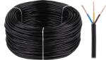 Elektrokabel Elektromos Kábel OMY 3x1 300/300V Fekete