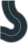 Noch 60701 Aszfaltút (országút) univerzális kanyar, 8 cm, 2 db (4007246607013)
