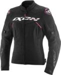 IXON Meteor 31 Lady női motoros kabát fekete-fehér-rózsaszín