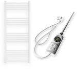  Törölközőszárító radiátor elektromos fűtőpatronnal 50 x 120 cm - Nero Italia C-400W (fehér)