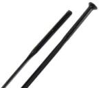 DT Swiss Aerolite egyenes fejű küllő, 290 x 2, 0 x 2, 3 x 0, 9 mm, küllőanya nélkül, fekete