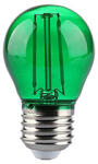 V-TAC LED lámpa E27 Színes filament (2W/300°) Kisgömb - zöld ( 217411)