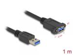 Delock Cablu prelungitor USB 5 Gbps tip A T-M 1m Negru, Delock 80486 (80486)