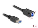 Delock Cablu USB 5 Gbps tip A la USB B T-M 1m Negru, Delock 80485 (80485)