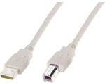 ASSMANN USB kábel 1x USB 2.0 dugó A - 1x 1.80 m Bézs Digitus