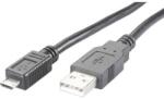  USB kábel, A/mikro B, 0, 3 m, Conrad