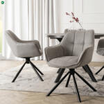 Mebel Elite Szürke Forgószék PEONY 2