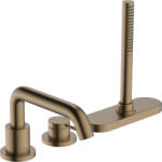 Hansgrohe Tecturis S, 3-lyukú fürdőcsaptelep, szálcsiszolt bronz, HAN-73447140 (HAN-73447140)