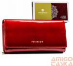 Peterson Női Bőr Pénztárca 42100-Sh-9800 Piros (PTN 42100-SH RED)