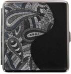 Padonio Hímzett virág mintás fém cigarettatárca, 20 szál cigarettának - 2 (M-06461-2)