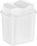 Orion Coș de gunoi din plastic 5 l, alb cu capac basculant Cos de gunoi