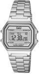 Q&Q unisex digitális karóra, quartz, ezüst színű fémtok, ezüst színű acél karcsat, LCD kijelzés, G17A-002JY (4072-3)