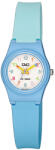 Q&Q gyerek karóra, quartz, kék színű műanyag tok, kék színű műanyag szíj, fehér színű számlap, V28A-004VY (4075-3)