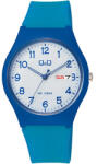 Q&Q férfi karóra, quartz, kék színű műanyag tok, kék színű műanyag szíj, fehér színű számlap, V39A-002VY (4212-4)