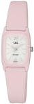 Q&Q női karóra, quartz, rózsaszínű műanyag tok, rózsaszínű műanyag szíj, fehér színű számlap, V33A-007VY (4075-5)