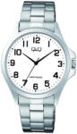 Q&Q férfi karóra, quartz, ezüst színű fémtok, fehér színű számlap, ezüst színű acél karcsat, C36A-005PY (4092-9)